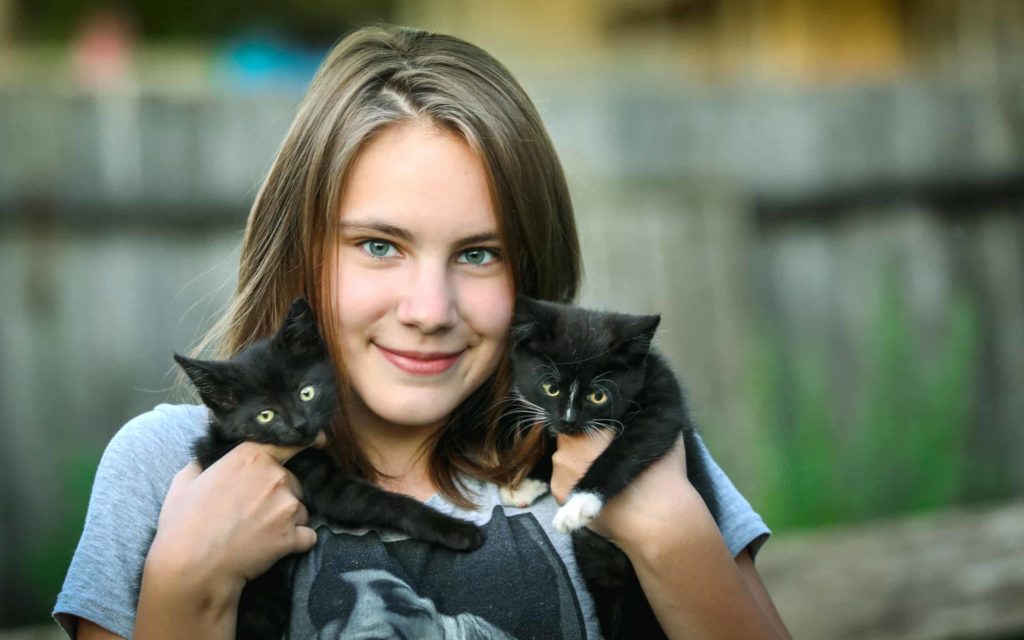 devushka litso ulybka kotiata Как выкормить новорожденных котят: чем кормить без кошки в домашних условиях - Блог SUPERPET