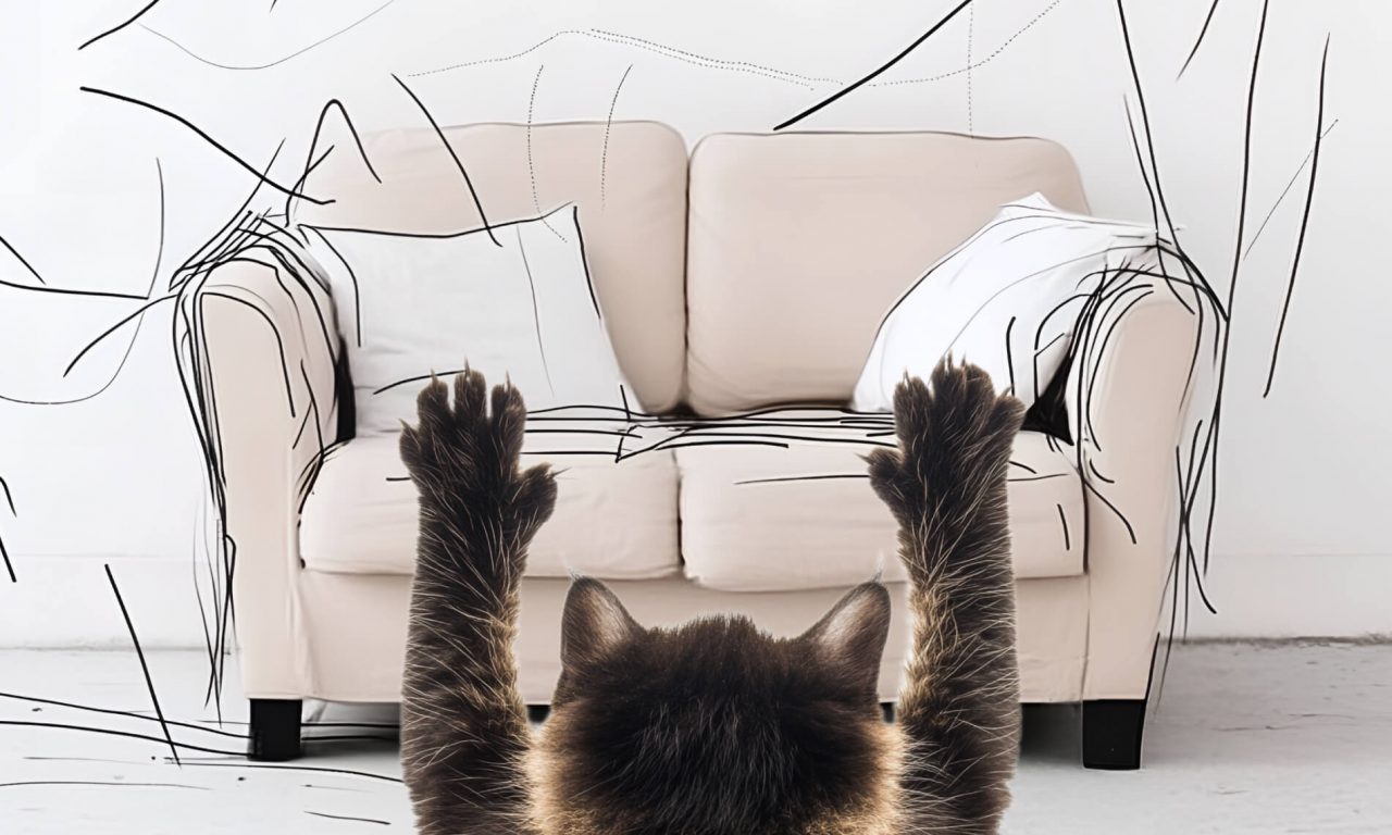 Как отучить котёнка точить когти о мебель - Блог SUPERPET