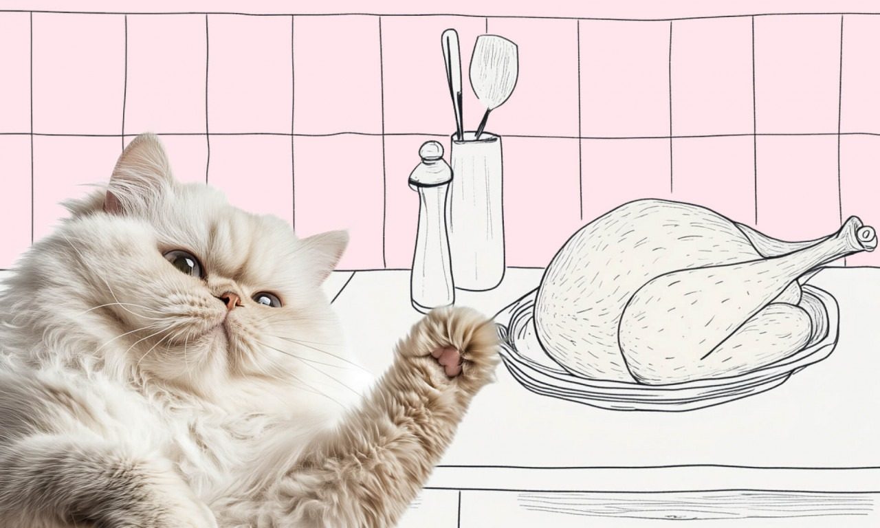 Давать кошкам сырую курицу можно и нужно!