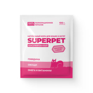 Говядина для кошек. Кусочки в желе