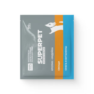 Кролик и индейка для собак. Кусочки в фарше