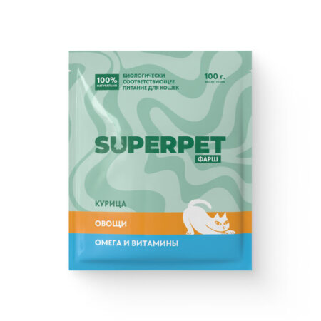 Курица для кошек. Фарш - SUPERPET