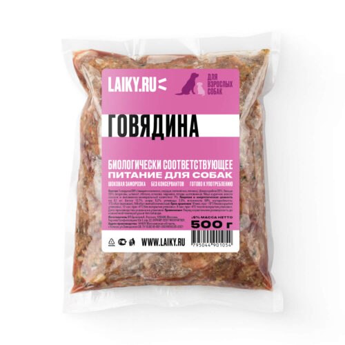 Говядина для взрослых 500г - SUPERPET