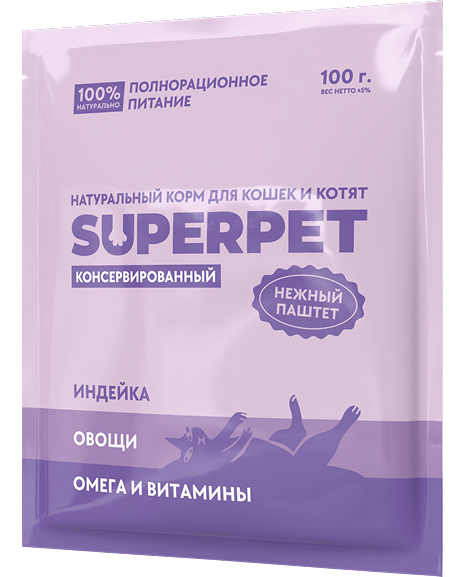 Влажный SUPERPET Индейка